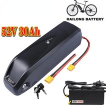 펫바이크 전기펫바이크 원래 52v 배터리 30ah 52v ebike 배터리 배터리, 36v 20ah EU 충전기