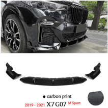 프론트 립 리어 디퓨저 BMW G07 X7, compet carbon front
