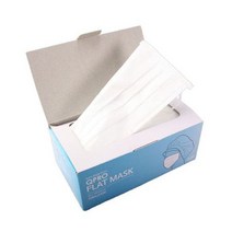 CQ-SA 3겹 180mm 일회용 부직포 마스크 화이트, 없음