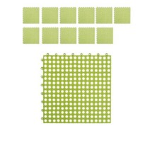 욕실 안전 필수품 30 X 30 미끄럼 방지 매트 X 12개입, 블루밍데일리 비바 P000DFFP_그린