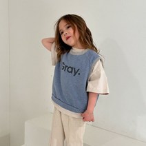 리틀콜리 그레이조끼