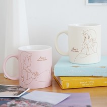 빨강머리앤 무광머그 매트화이트, 1개, 색상