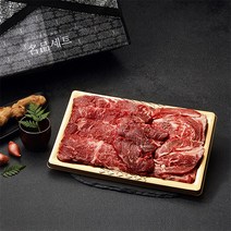[장흥탐마루축산] 한우 명품 구이선물세트 4호 1.2kg (1등급등심600g+채끝400g+특수부위200g), 단품
