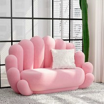 연예인 3.5인용 쇼파 조약돌 조개 의자 모듈 예쁜 소파, 다크 그레이 2인용