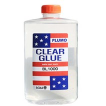 쁠루모 클리어글루 화이트글루 액티베이터 슬라임키트 펄슬라임 반짝이슬라임 글리터슬라임 야광슬라임, 01-2.BL1000 클리어글루(967ml), 1개