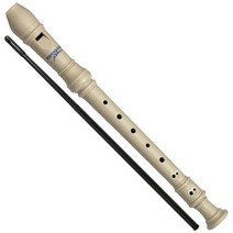 Performance Plus RECB-W 3피스 디럭스 소프라노 리코더 아이보리 화이트 - 교육자 승인
