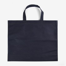 가로형 부직포 가방 쇼핑백 마트 시장 바구니 제작, 네이비