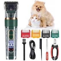 강아지 미용 고양이 바리깡 이발기, LFQ011+초록색