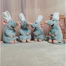 귀여운 라따푸이 레미인형 요리사 생쥐인형+UPPERCUT 양말, 10-19cm