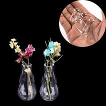 테라리움 마이크로 꽃병 미니어처 유리병 시뮬레이션 꽃 홀더, 단품