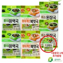 풀무원 황태북엇국10입 + 황태미역국10입 + 미소된장국10입 30입세트 +미소된장국 5입 1개 추가증정, 2개, 40g