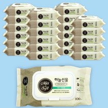 신생아 물티슈 저자극 피톤치드 6단계 정제수 하늘선물 100매 캡형 24개입 부드럽고 깨끗한 물티슈