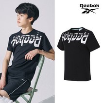 [푸마 키즈] [REEBOK] NEW 리복키즈 주니어 홀리데이 반팔티셔츠 블랙