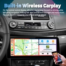 벤츠 E 클래스 W211 CLS 12.3-2001 GPS 멀티미디어 카플레이 헤드 유닛 용 라디오 안드로이드 12 카 인치, 01 2GB RAM 32GB ROM