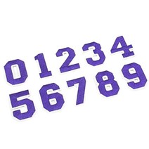 옷에붙이는 스티커 숫자 와펜 붙이기 케릭터 빈티지 열 접착 만들기 가방 꾸미기 의류 옷 패치 로고 티셔츠 리폼 자수 수선 모자 로고 와팬 퍼플, 1개