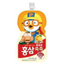 팔도 뽀로로 홍삼쏙쏙 오렌지맛, 100ml, 640개, 오렌지