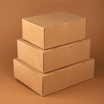 팩맨 원터치상자 10개 선물상자 포장용품 쿠키 케이크 마카롱 베이킹 답례품, 10매, 크라프트 (소)