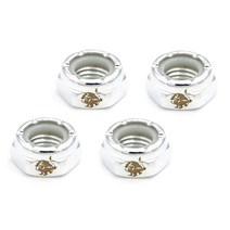 BESPEED 스케이트 보드 및 롱보드 트럭용 차축 너트 세트 하드웨어 자체 잠금 나일론 인서트 육각 수리 키트 (실버) 가성비 추천 미국직구, Silver