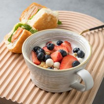 오세르 오트밀 컵 시리얼볼 스프컵, 2p