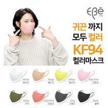 김희철 KF94 마스크 이비에 하이클래스 슬림뷰티라인 마스크 중형 M 50매 컬러 화이트 베이지 옐로우 연핑크 카키 진핑크 그레이 블랙 고성능 MB필터 숨쉬기 편한 귀편 새부리형, 블랙 중형