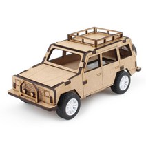 SUV 자동차 풀백기능 나무조립키트 집콕놀이 소품만들기 만들기놀이 유아만들기 초등, 단품