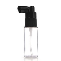 허브스프레이 헤어 스프레이용기 검정 흰색캡 20~500ml, 20ml, 투명용기 검은색캡