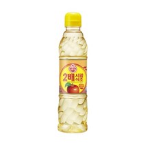 오뚜기 2배 사과 식초 PET 500ml, 단품