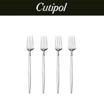 큐티폴 [큐티폴] 고아 화이트 디저트 포크 4P세트, 기본상품