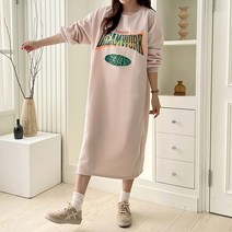 [쏭스타일] (기모)DREAM오버핏롱원피스