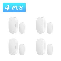 문열림센서 동체 감지기 tuya smart zigbee door window contact sensor smart home 무선 문 openclose smart life app, 4개