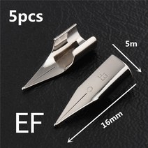 만년필세척툴 Jinhao 블랙 실버 색상 비즈니스 사무실 EF F 펜촉 만년필 학생 학교 문구 용품 캘리그라피 잉크 펜, [07] pcs Nib EF