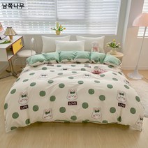 (단품 이불커버) 풀코튼 ins 잔꽃 순면 후레쉬 이불커버 숙소 호텔 민박 도매대행
