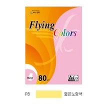 플라잉컬러 패럿(P08/A4/ 80g/ 엷은노랑색/ 25매/팩/삼원), 단품, 상세페이지 참조