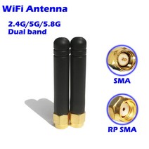 케뮤니케이션 장비 호환WiFi 블루투스 안테나 2.4GHz 5.8GHz 3db Aeria 송신기 FPV 수신기 Itx 마더 보드, 01 2pcs-SMA