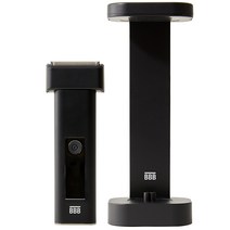BBB트리플블랙 UV 살균 충전 스테이션 전기면도기 X9, 세트(본품+UV 살균거치대) 그래비티 블랙, 블랙