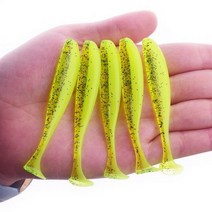 10 개/몫 낚시 Jig 75 미리메터 50 미리메터 Easy 두 번 색 실리콘 인공 미끼 잉어베이스 태클, 70mm 2g, h