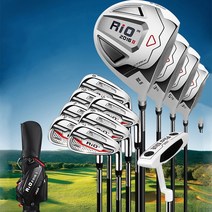 PGM RIO 2세대 남성 골프클럽 풀세트+골프백, 카본 4종세트+골프가방C