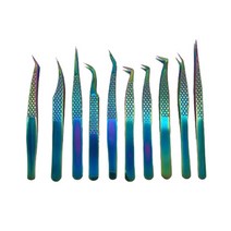 CMCOSMETIC 에메랄드 와플 속눈썹 핀셋 전문가용, 41-2