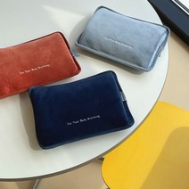 한양 FUR 충전식 온수 온열 찜질기 허리 전기 찜질팩, FC-14 파우치 블루스카이