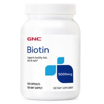 지엔씨 GNC 비오틴 Biotin 5000 mcg 120정 해외
