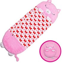 비비색 경량 캠핑 슬리핑백 아기 슬리핑 백 담요 남아여아 선물용 수면 자루 슬립 플러시 인형 베개 dormilocos saco dorsir, Pink+180cm