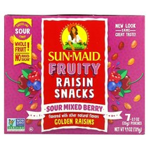 선메이드 프루티 건포도 스낵 소울 믹스 베리 20g Sun-Maid Fruity Raisin Snacks Sour Mixed Berry