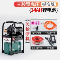 텃밭 고압 농산물 농약주기 물주기 휴대용 전기 소독 충전식 스프레이 지능형 분무기 세차가능 고압세척기, 3 펌프 리튬 배터리의 표준 버전 (종료 및 종료)개