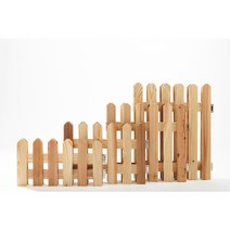 아이우드랩 정원 화단 베란다 나무 조립식 울타리 펜스 소품 장식 국내제작 20cm 30cm 40cm 50cm, 연밤색오일마감, 소형