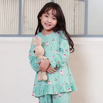 삐삐롱 뷰티샵 모달양면 파자마 9부 상하세트