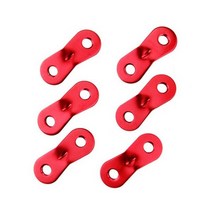 6pcs 텐트 바람 로프 버클 조정 가능한 야외 캠핑 텐트 로프 Paracord 패스너 텐셔너 스토퍼 천막 액세서리, CHINA, 빨간색
