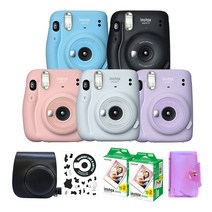 인스탁스 미니11 폴라로이드+전용가방+필름40장+커스텀스티커+홀로그램1단앨범 SET, 1개, 차콜그레이