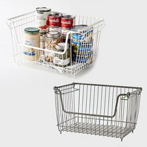 한샘 S.O.K 모던 쌓을수있는 오픈 수납함 주방 적층 바스켓 보관, 한샘 0228085 화이트, 모던 쌓는 오픈수납함