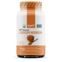 Fresh Nutrition 버섯 추출 동충하초 Cordyceps 해외, 4개