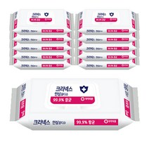 크리넥스 항균 99.9% 안심물티슈 캡형 60매 물티슈, 4팩
